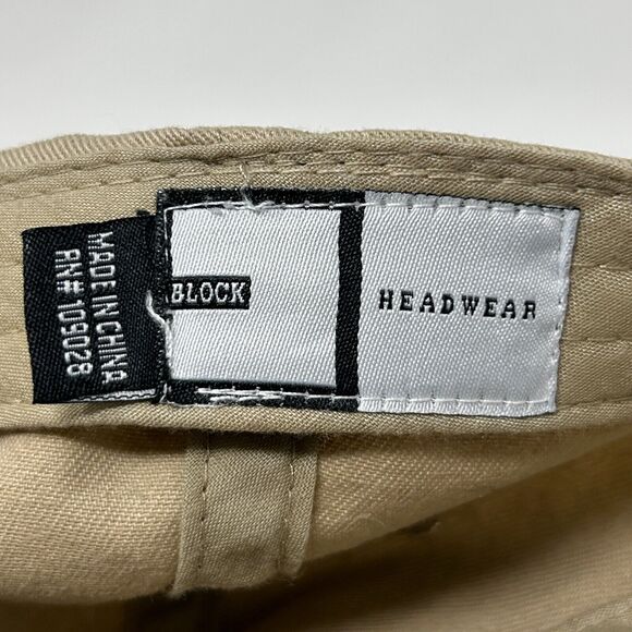 Fishbone Dad Hat Baseball Cap Fish Block Headwear 6 Panel Strapback Tan Beige - Picture 9 of 10